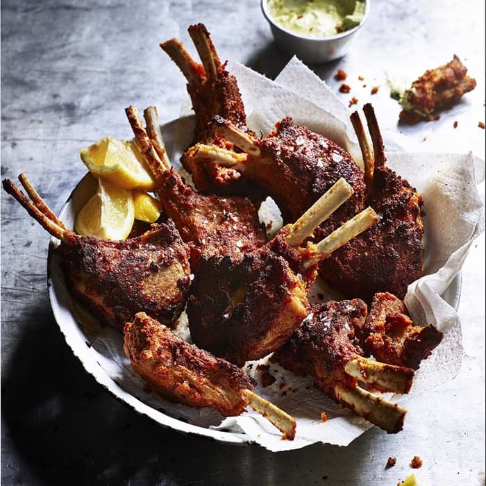 Lamskoteletjes met chili en gember