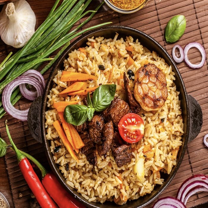 Turkse lams pilau