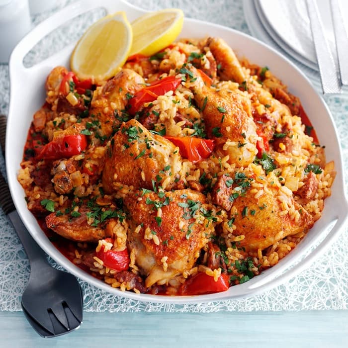 Kip & chorizo rijstpot