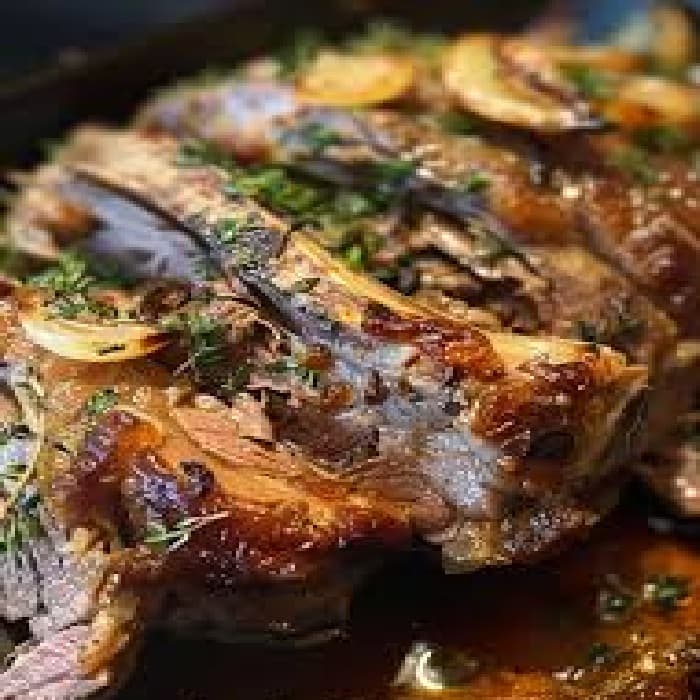 Langzaam geroosterd lamsvlees met kaneel, venkel en citrus