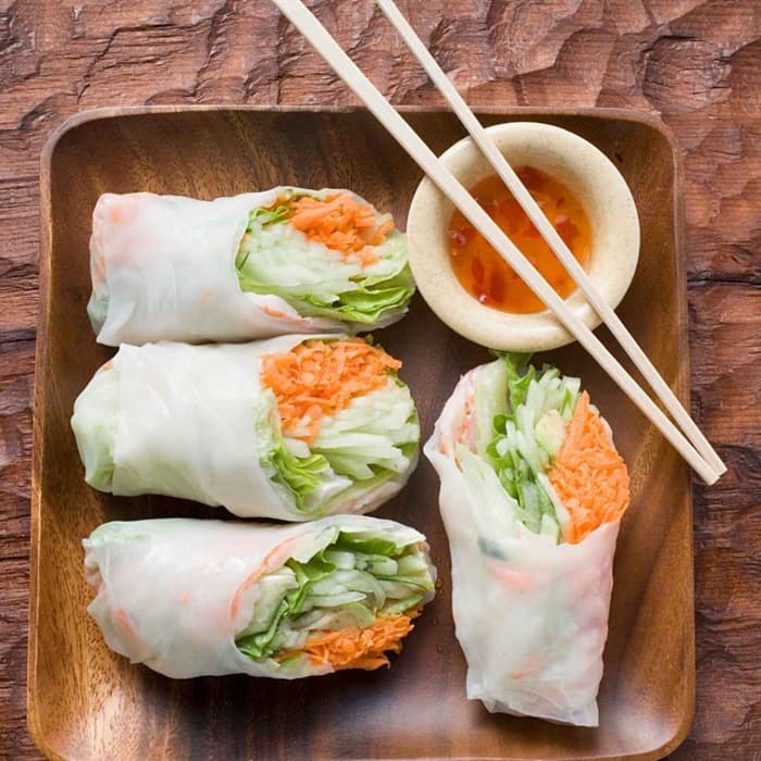 Zalm noodle wraps