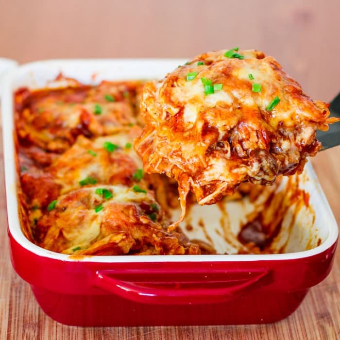 Kip enchilada ovenschotel