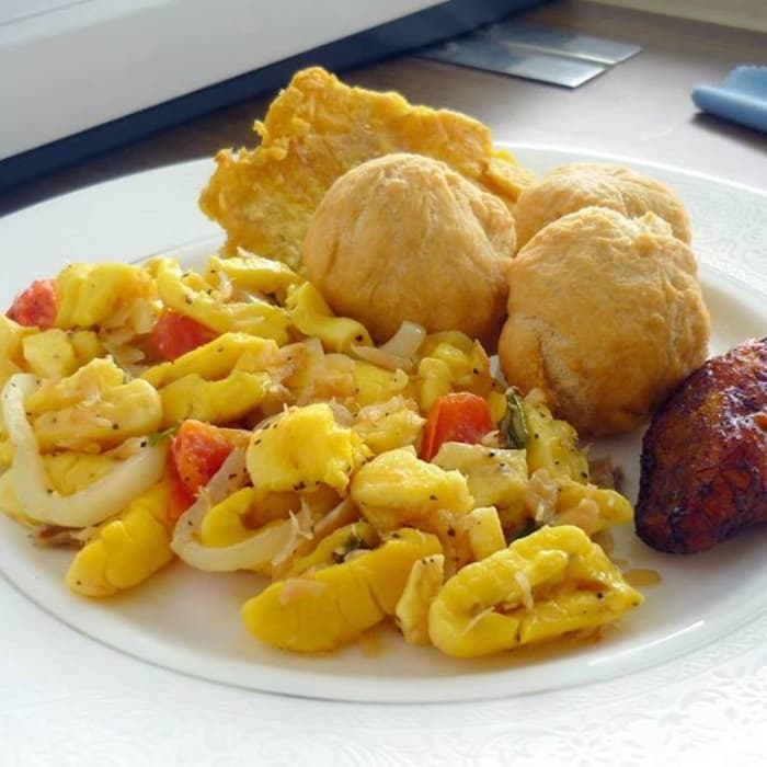 Gezouten kabeljauw met Ackee