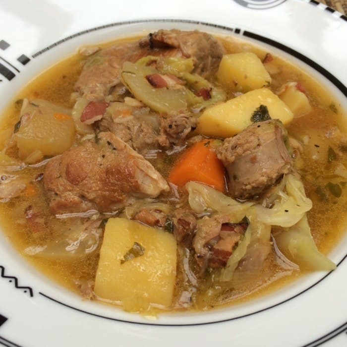 Varkensvlees gestoofd in cider