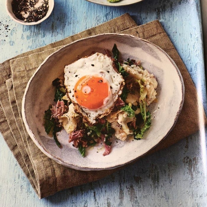 Colcannon met ham